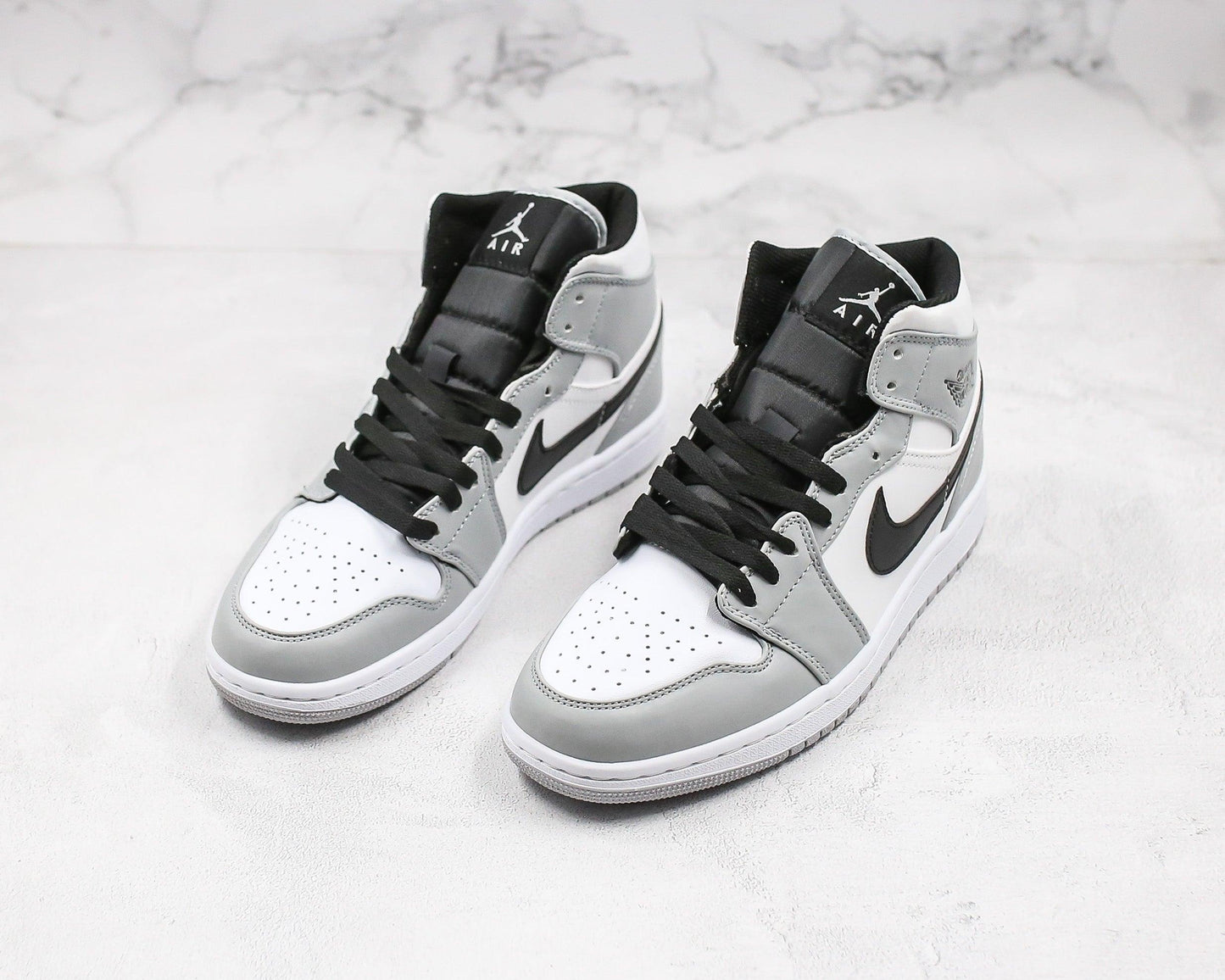 Designer Jordan 1 Mid Light Smoke Grey High Q