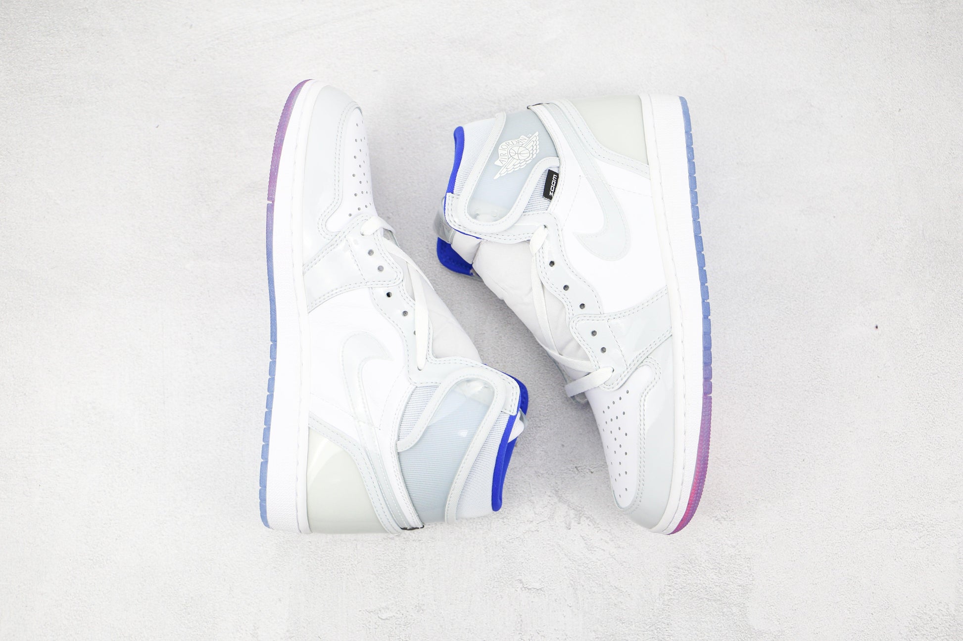 Designer White Jordan 1 High Q ( Customs And Box ), Jordan 1 Sneakers Active