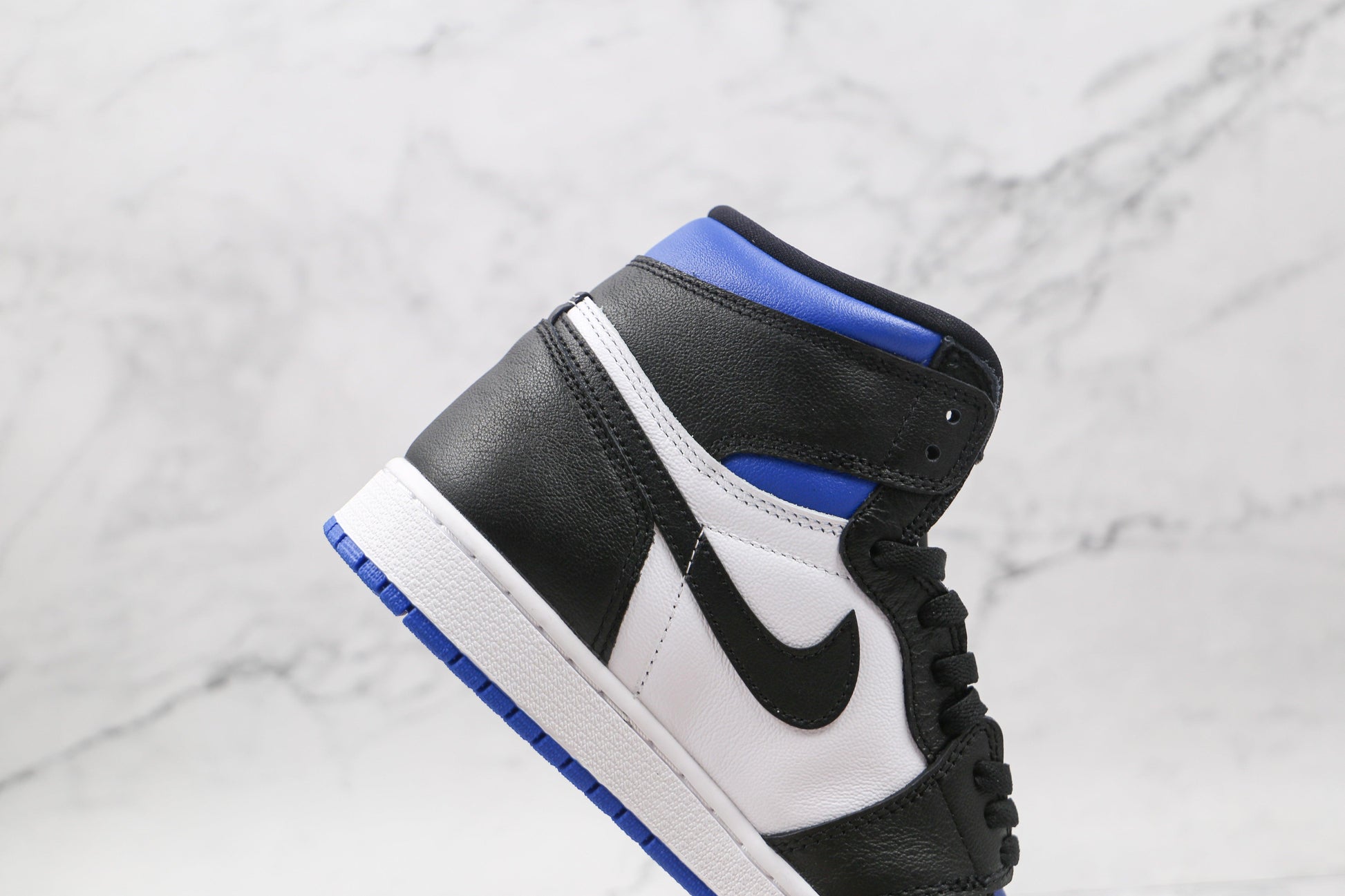 Designer Black Blue Jordan 1 High Q ( Customs And Box ), Jordan 1 Sneakers Active