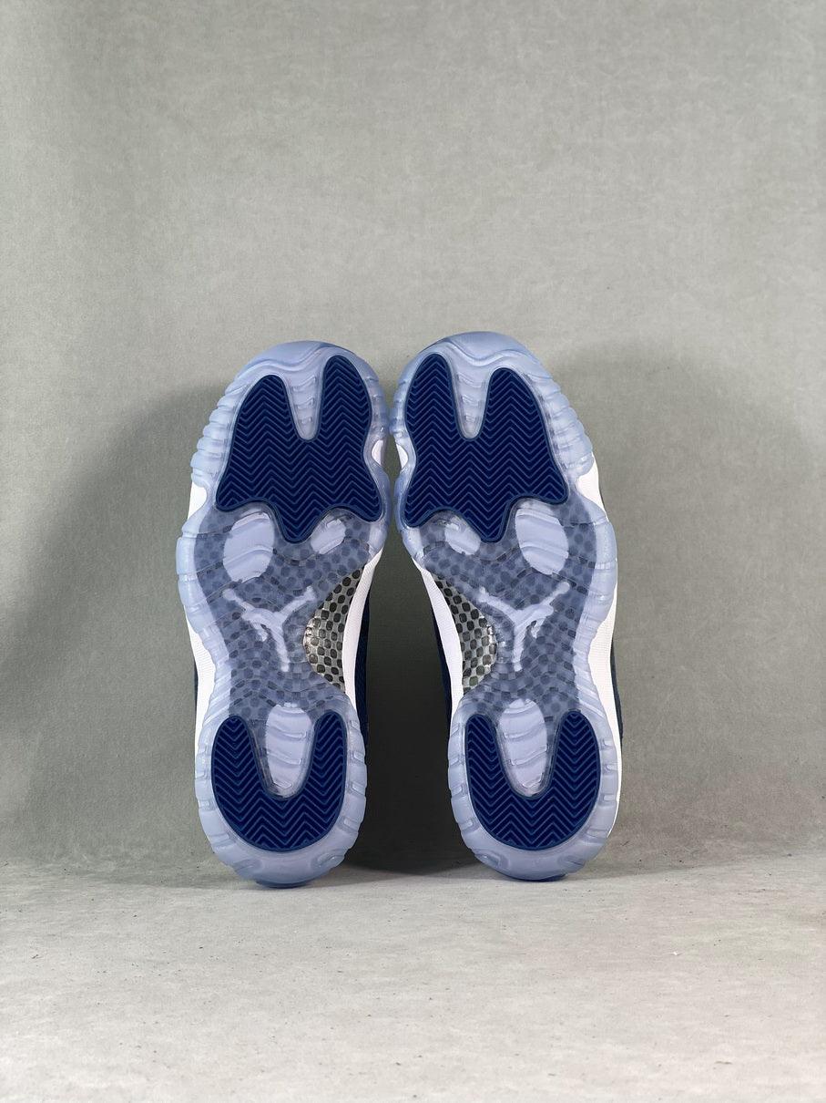 Designer Air Jordan 11 Low 'Navy Snakeskin' CD6847-102