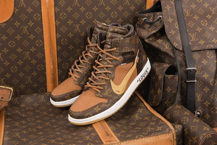 Designer Air Jordan 1 x LV Logo