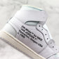 Designer Air Jordan 1 OFF-W High Q ( Customs And Box ), Jordan 1 Sneakers Active A12