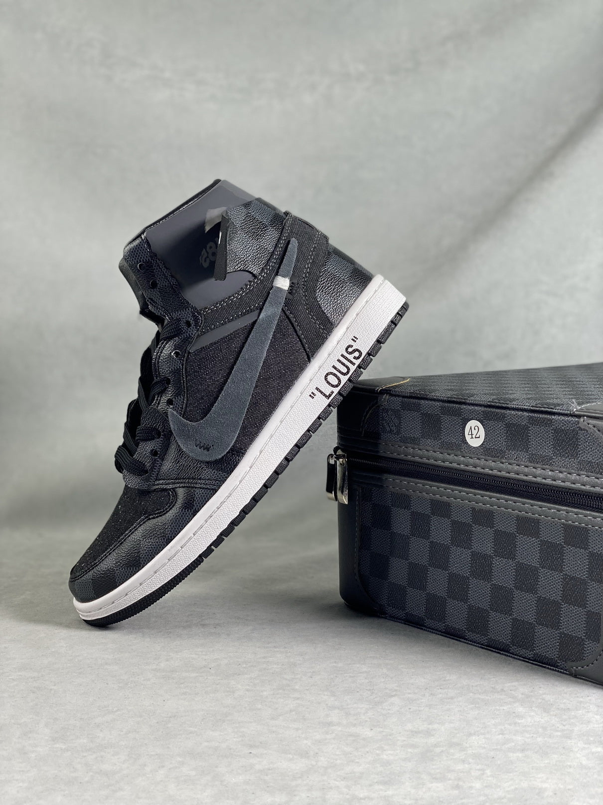 Designer Air Jordan 1 x LV Logo