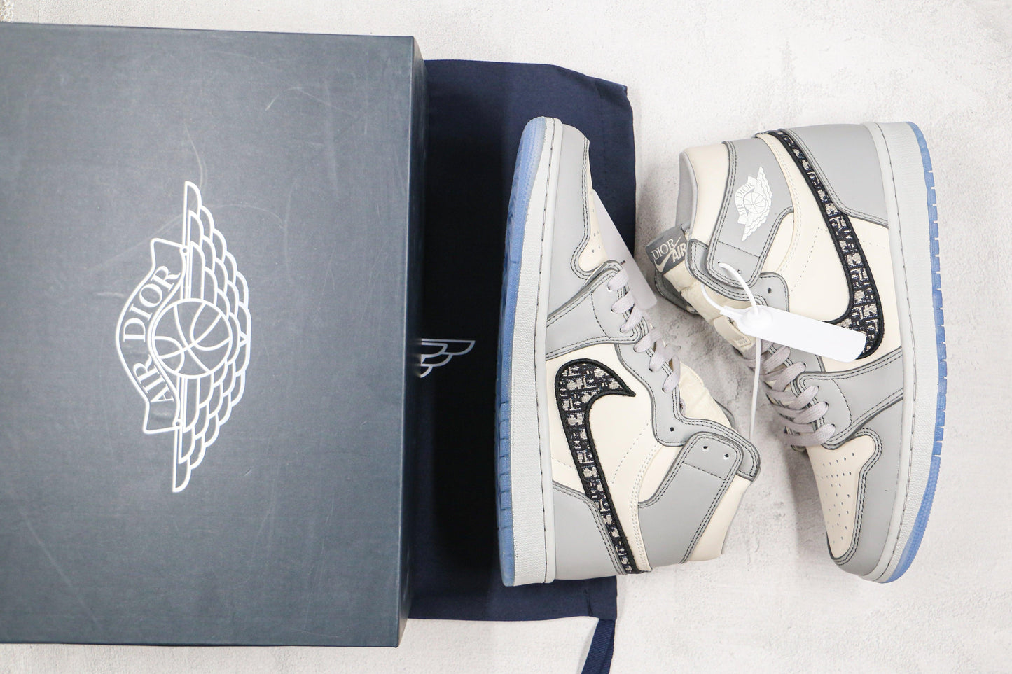 Designer Dior x Air Jordan 1 High OG "Grey"AJ1 High Q