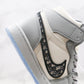 Designer Dior x Air Jordan 1 High OG "Grey"AJ1 High Q