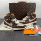 Designer Air Jordan 1 x LV x OFF-W Monogram