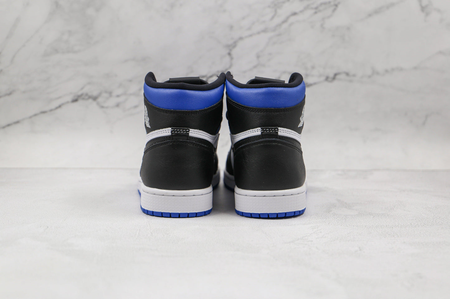 Designer Black Blue Jordan 1 High Q ( Customs And Box ), Jordan 1 Sneakers Active