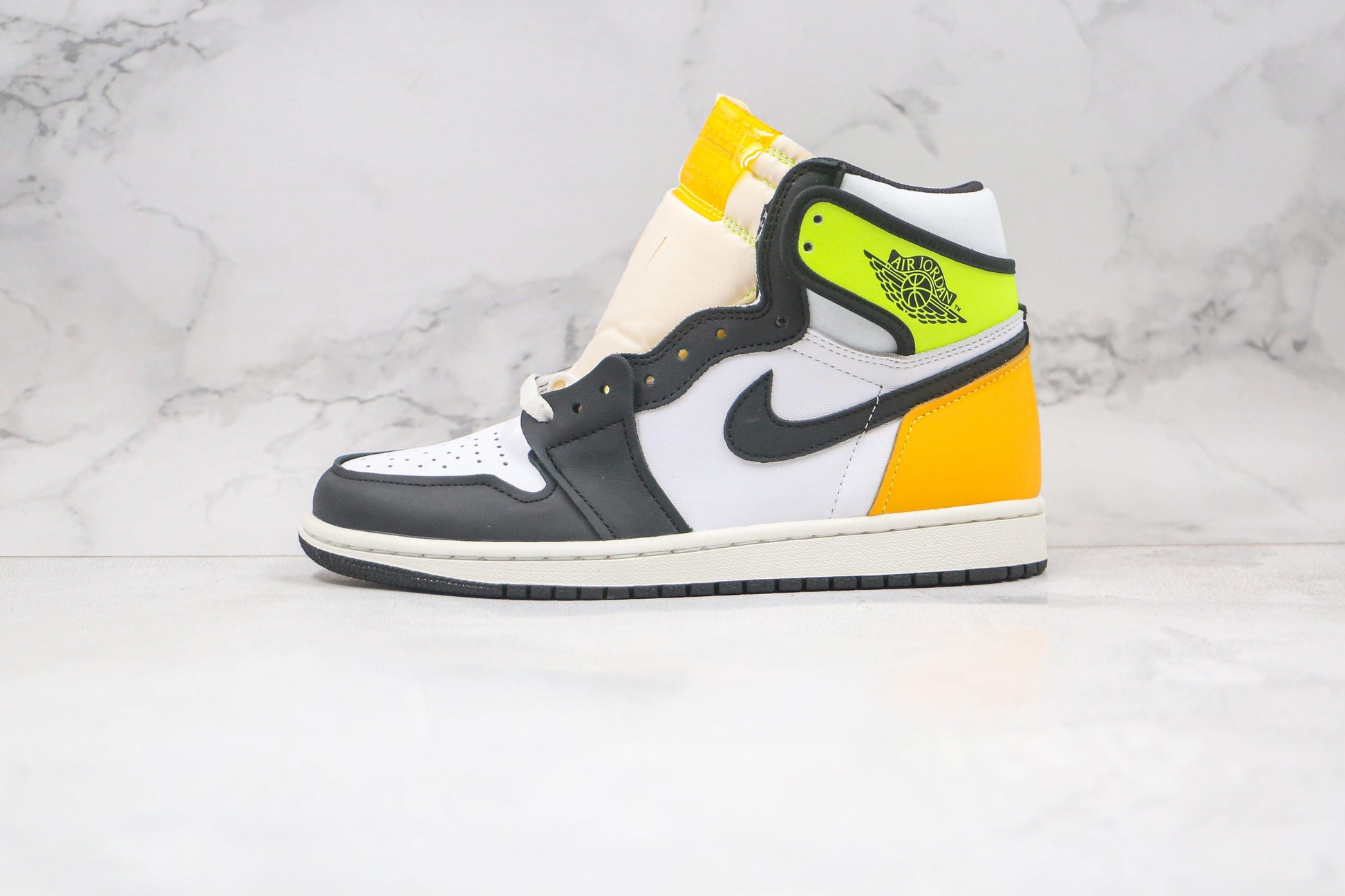 Designer Air Jordan 1 Vlot Gold High Q ( Customs And Box ), Jordan 1 Sneakers Active