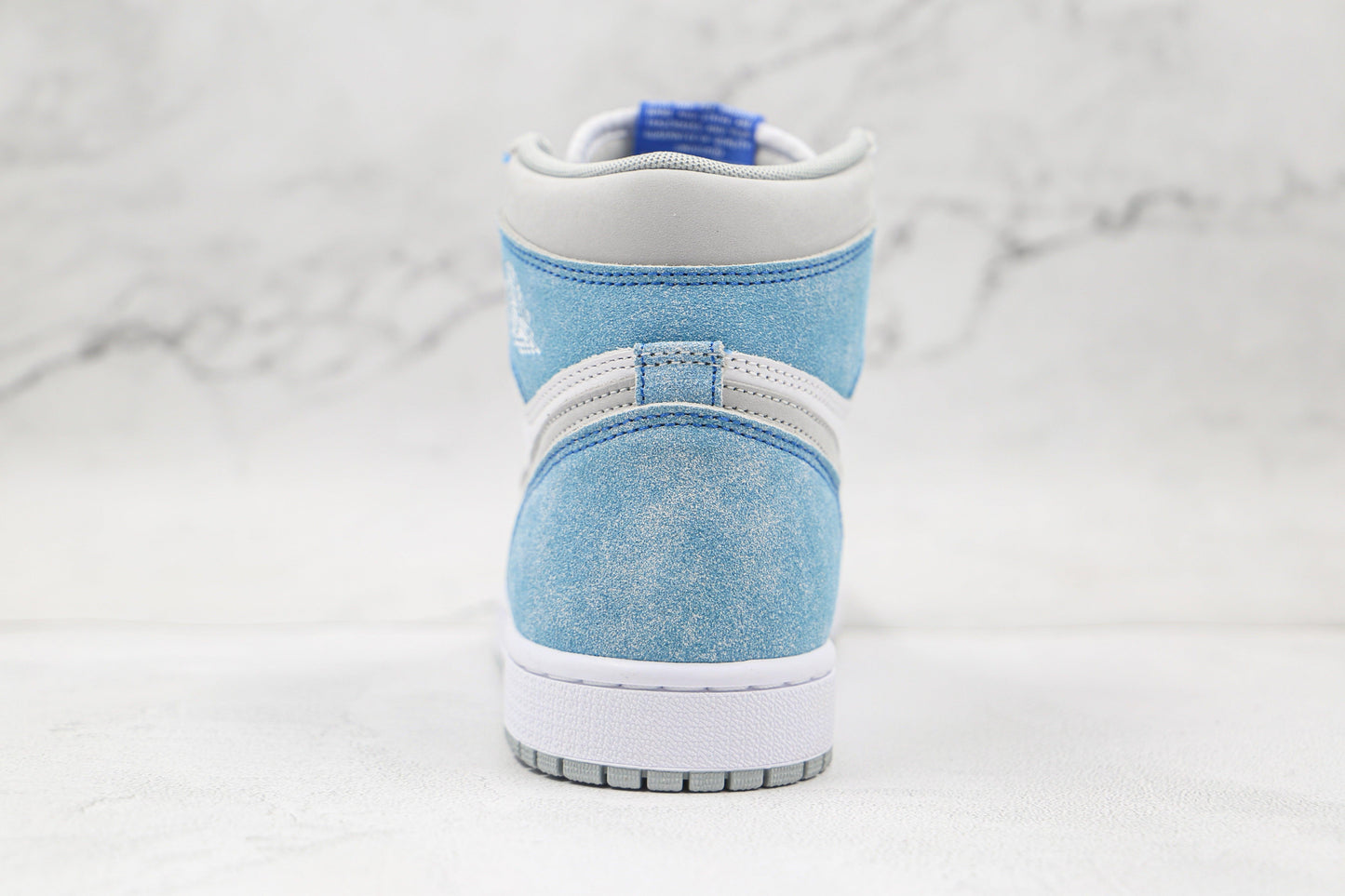 Designer Blue White Jordan 1 High Q ( Customs And Box ), Jordan 1 Sneakers Active