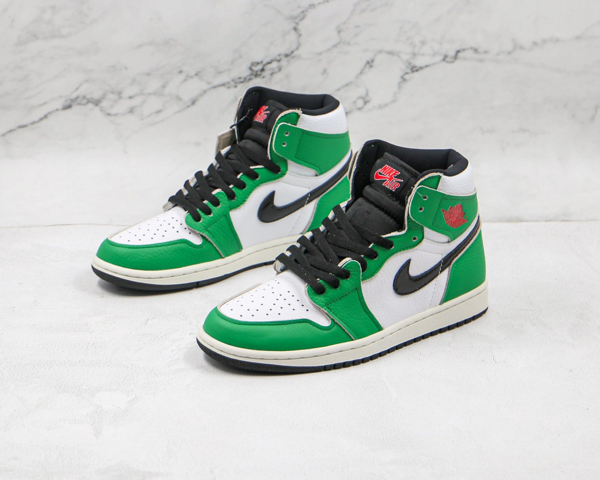 Designer GREEN Jordan 1 High Q ( Customs And Box ), Jordan 1 Sneakers Active