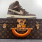 Designer Air Jordan 1 x LV x OFF-W Monogram