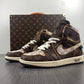 Designer Air Jordan 1 x LV x OFF-W Monogram