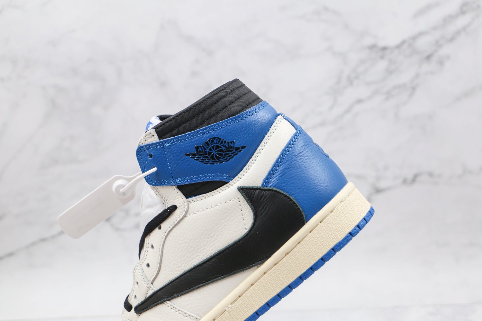 Designer Blue T-Scott x Fragment x Air Jordan 1 High Q ( Customs And Box ), Jordan 1 Sneakers Active