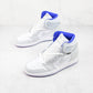 Designer White Jordan 1 High Q ( Customs And Box ), Jordan 1 Sneakers Active