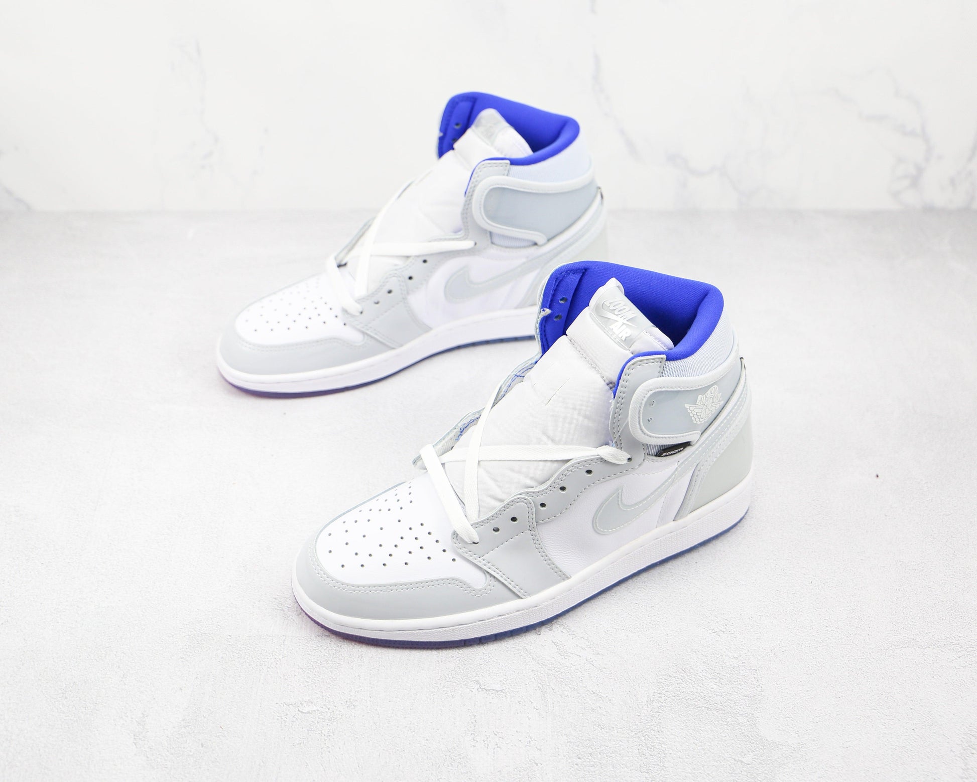 Designer White Jordan 1 High Q ( Customs And Box ), Jordan 1 Sneakers Active