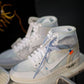 Designer Air Jordan 1 OFF-W High Q ( Customs And Box ), Jordan 1 Sneakers Active A12