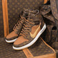 Designer Air Jordan 1 LV High Q ( Customs And Box ), Jordan 1 Sneakers Active A11