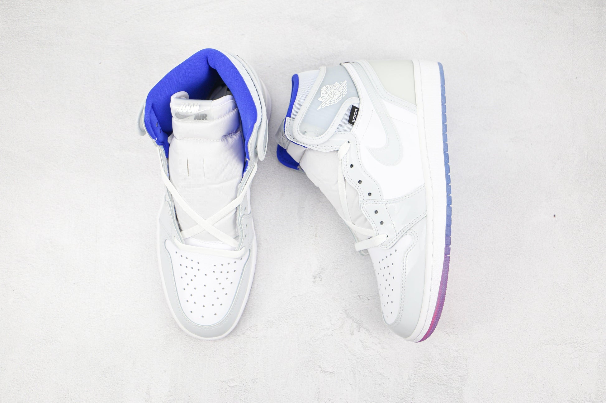 Designer White Jordan 1 High Q ( Customs And Box ), Jordan 1 Sneakers Active