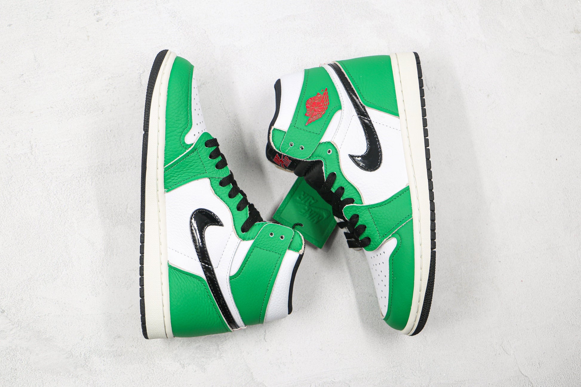 Designer GREEN Jordan 1 High Q ( Customs And Box ), Jordan 1 Sneakers Active