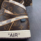 Designer Air Jordan 1 x LV x OFF-W Monogram