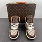 Designer Air Jordan 1 x LV x OFF-W Monogram