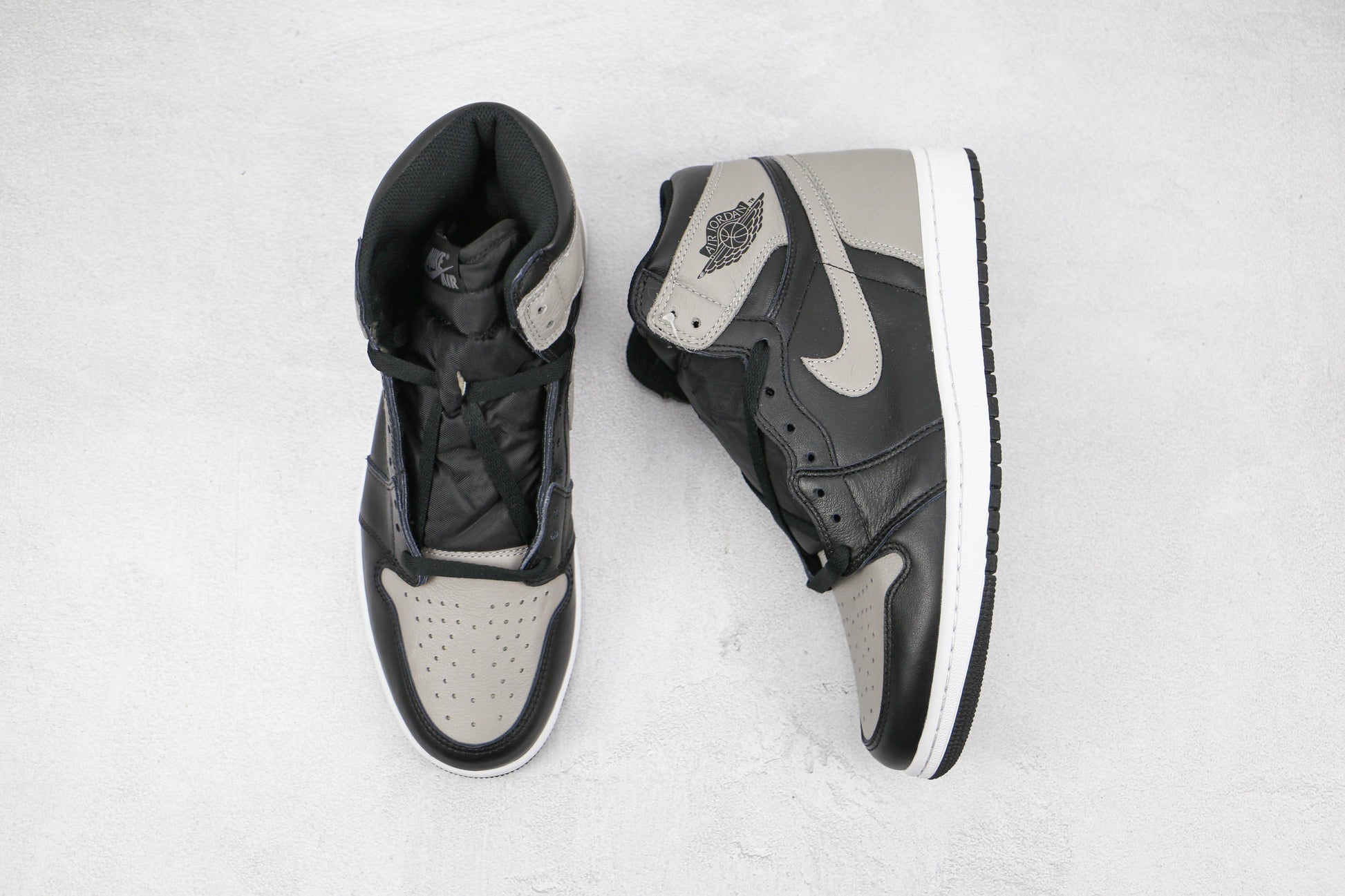 Designer Black Grey Jordan 1 High Q ( Customs And Box ), Jordan 1 Sneakers