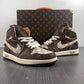 Designer Air Jordan 1 x LV x OFF-W Monogram