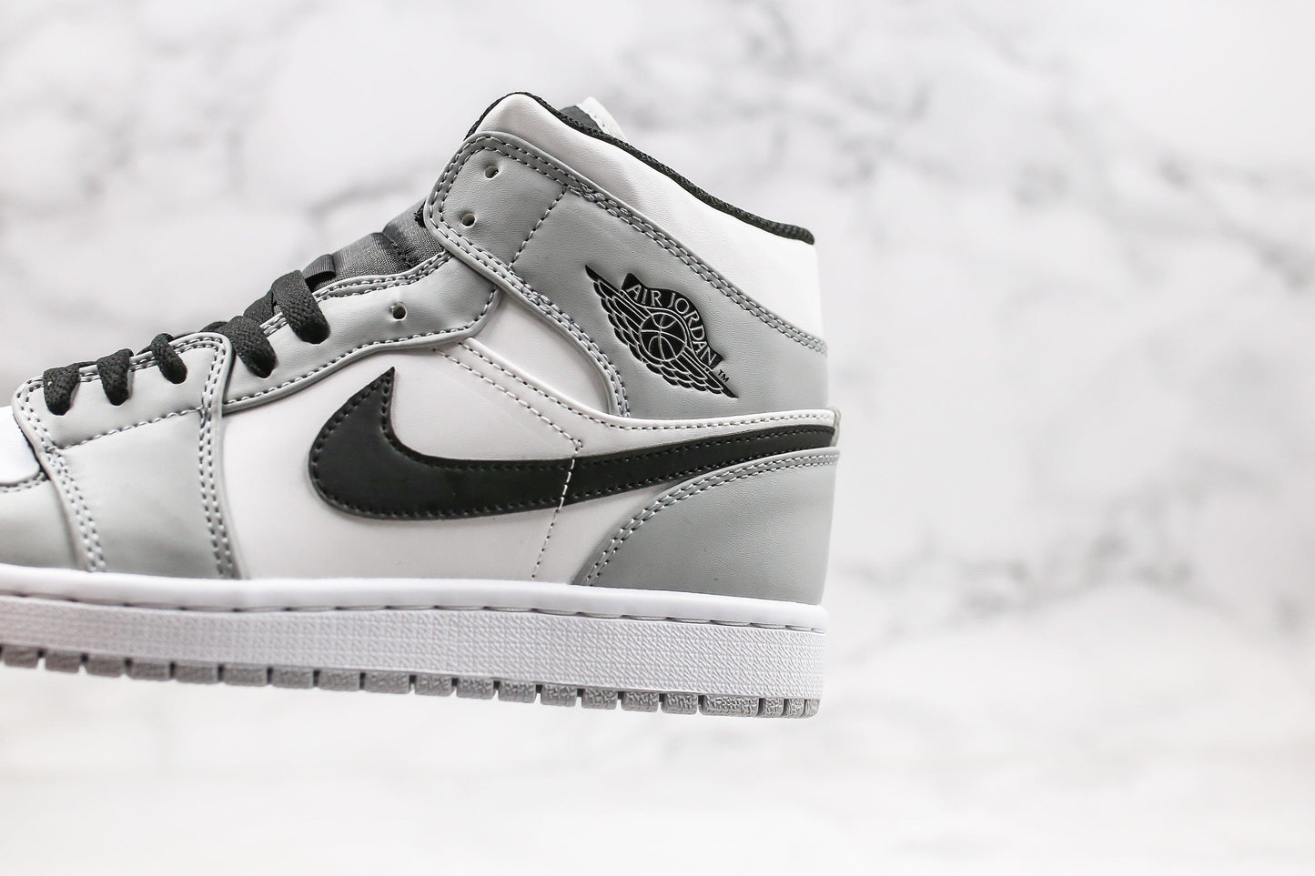 Designer Jordan 1 Mid Light Smoke Grey High Q