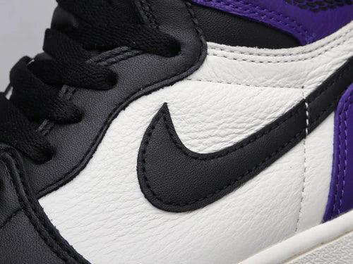 Designer Jordan 1 High Q AJ1 Purple Toe UNISEX ( Customs And Box ), Jordan 1 Sneakers FREE SHIPPING WITH FEDEX