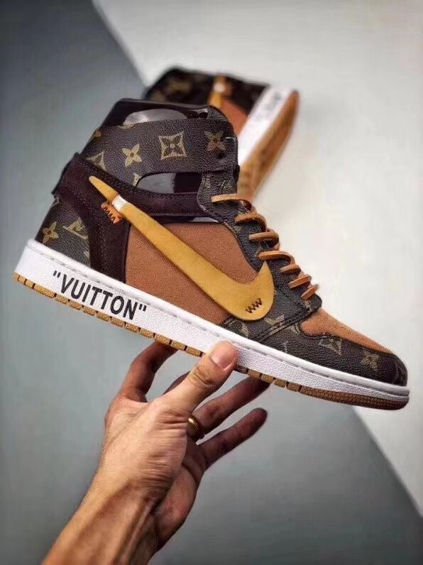 Designer Air Jordan 1 x LV Logo