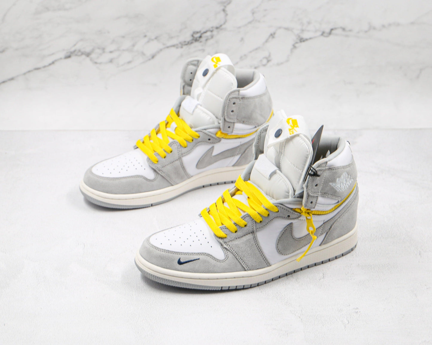 Designer Air Jordan 1 High Switch “Light Smoke Grey” High Q ( Customs And Box ), Jordan 1 Sneakers Active