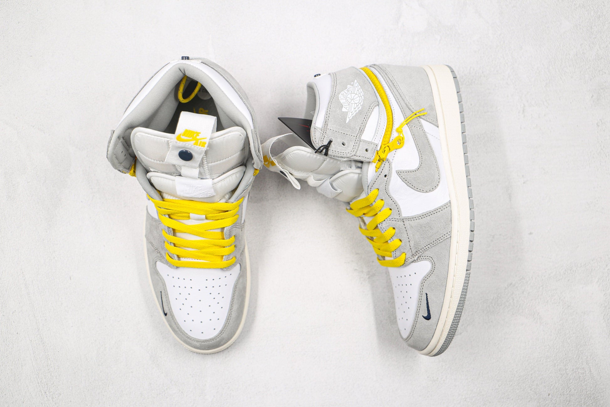 Designer Air Jordan 1 High Switch “Light Smoke Grey” High Q ( Customs And Box ), Jordan 1 Sneakers Active