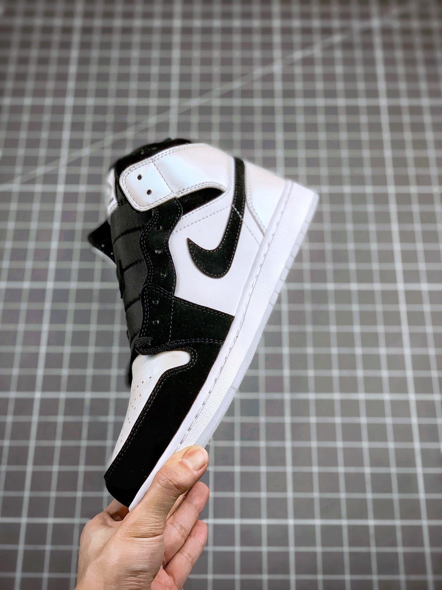 Designer Air Jordan 1 MID Black and White Panda