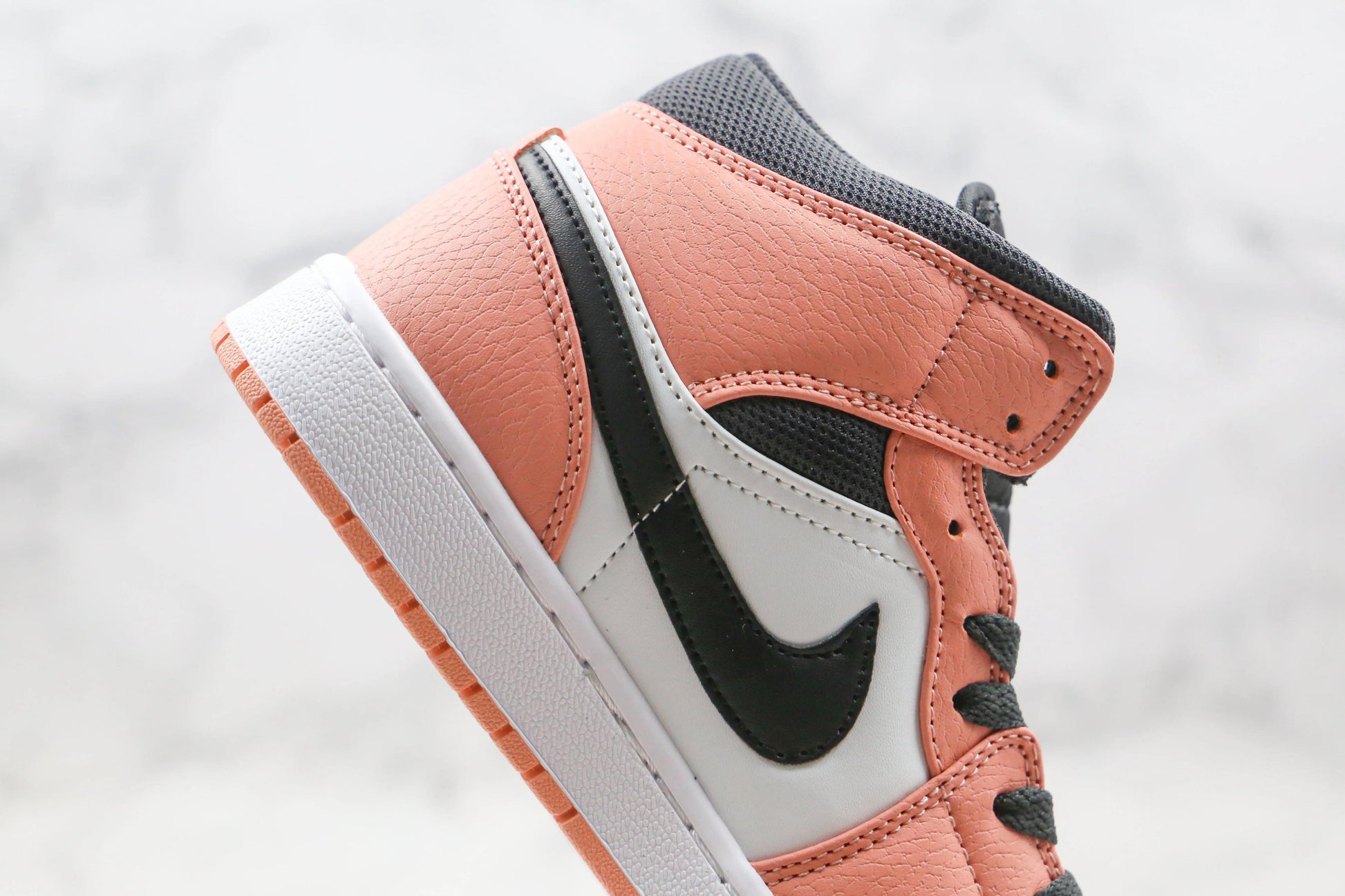 Designer Air Jordan 1 Mid" Digital Pink Quartz High Q ( Customs And Box ), Jordan 1 Sneakers Active