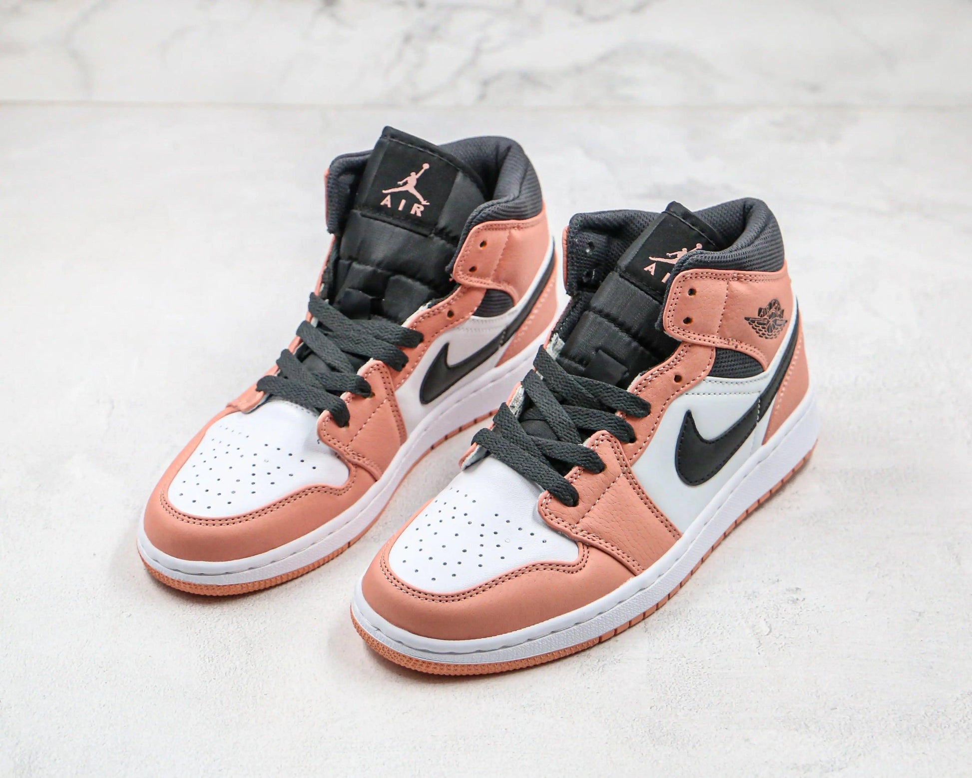 Designer Air Jordan 1 Mid" Digital Pink Quartz High Q ( Customs And Box ), Jordan 1 Sneakers Active