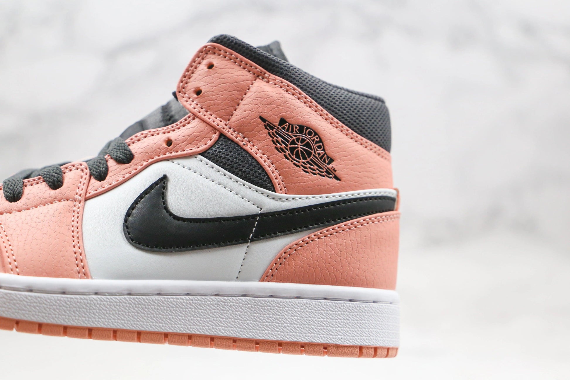 Designer Air Jordan 1 Mid" Digital Pink Quartz High Q ( Customs And Box ), Jordan 1 Sneakers Active