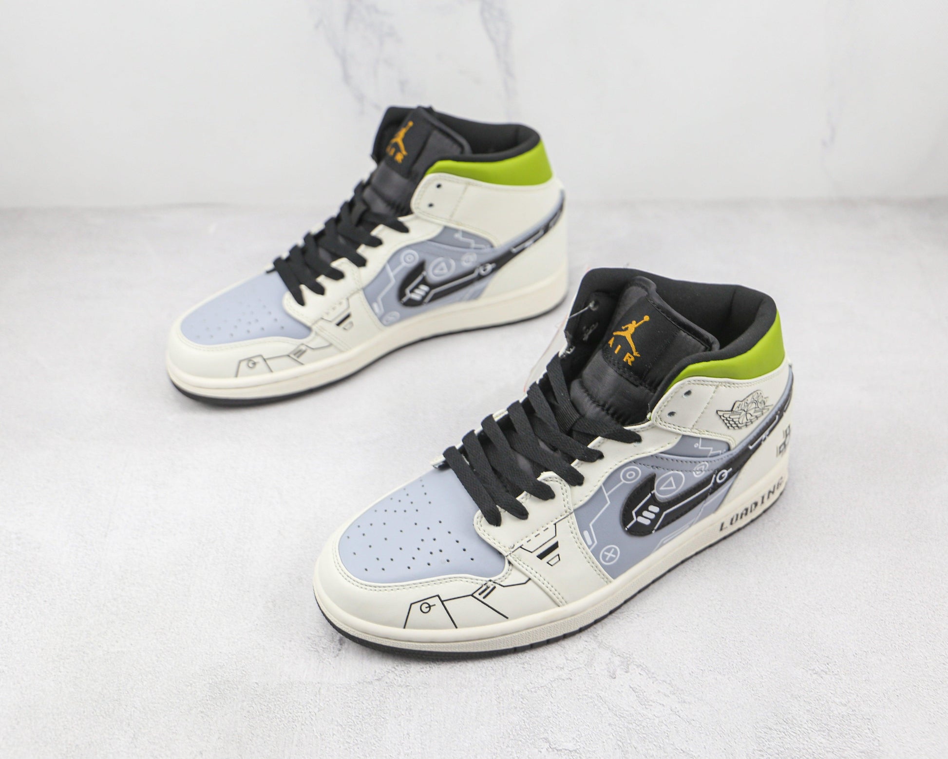 Designer Air Jordan 1 Mid 554725 170