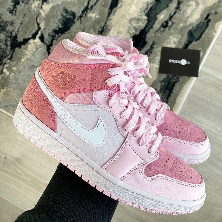 Designer Air Jordan 1 Mid Digital Pink High Q