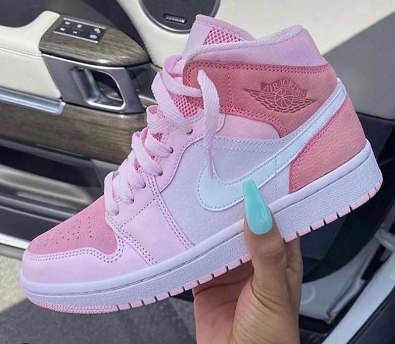 Designer Air Jordan 1 Mid Digital Pink High Q