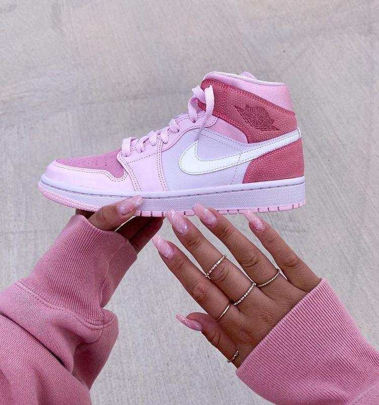 Designer Air Jordan 1 Mid Digital Pink High Q