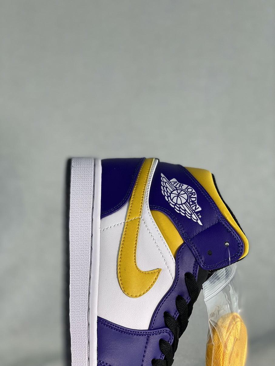 Designer Air Jordan 1 Mid 'Lakers' DQ8426-517