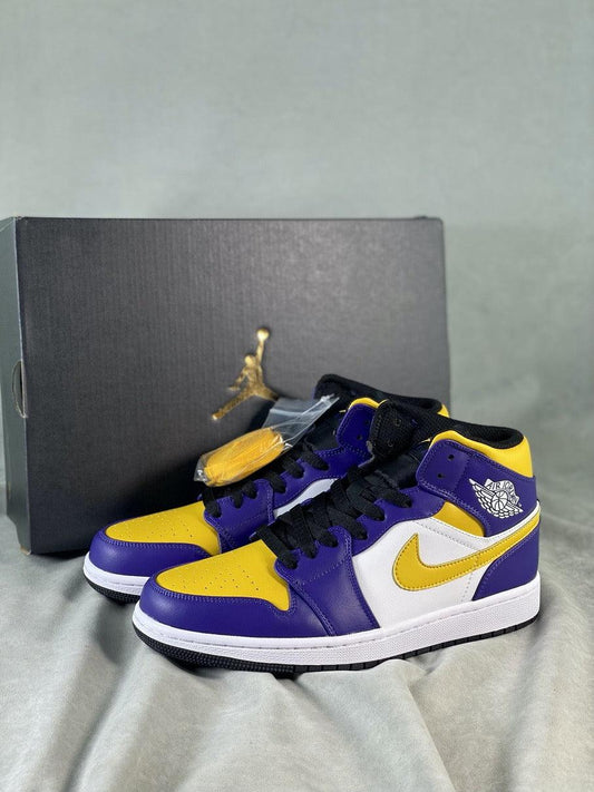 Designer Air Jordan 1 Mid 'Lakers' DQ8426-517