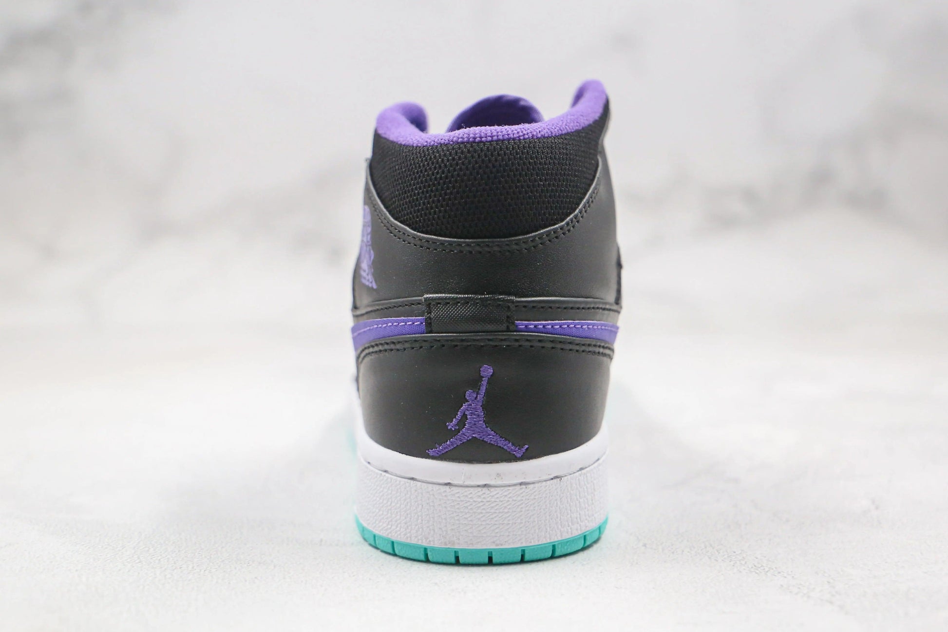 Designer Air Jordan 1 Purple Mid High Q ( Customs And Box ), Jordan 1 Sneakers Active