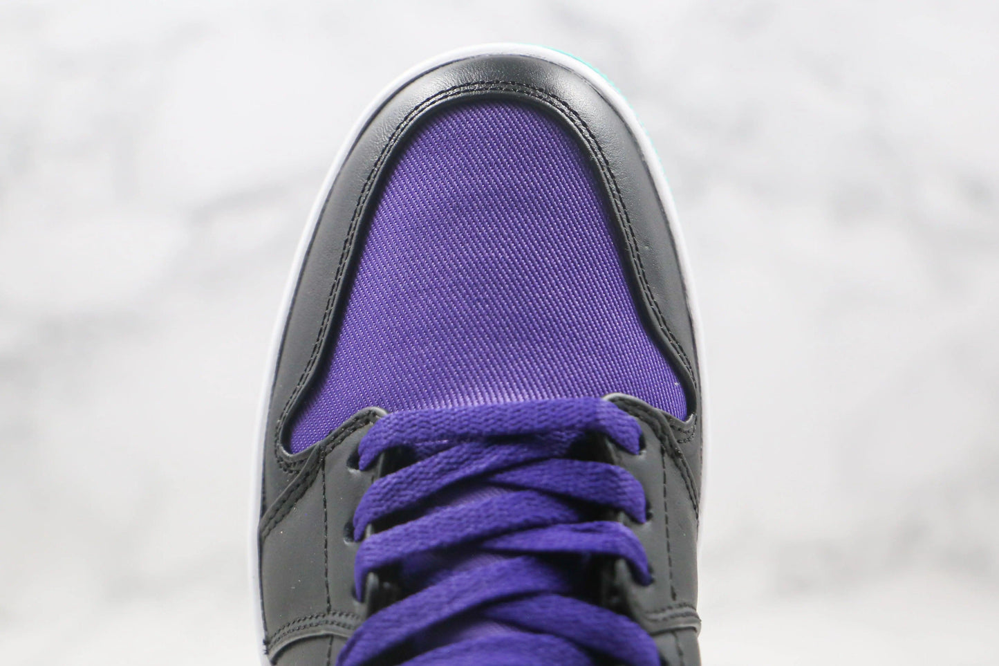 Designer Air Jordan 1 Purple Mid High Q ( Customs And Box ), Jordan 1 Sneakers Active