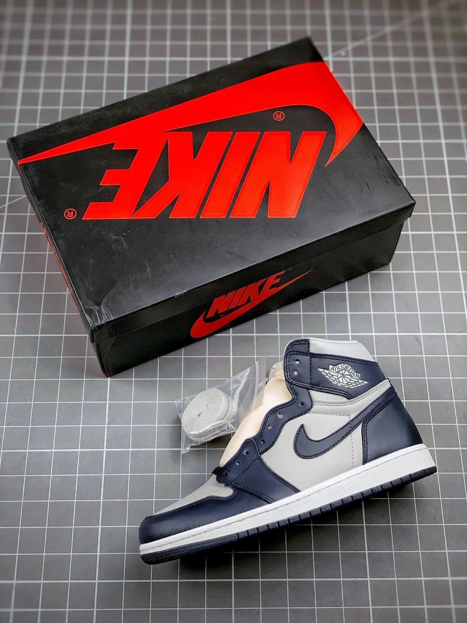 Designer Air Jordan 1 Retro Grey Blue Georgetown