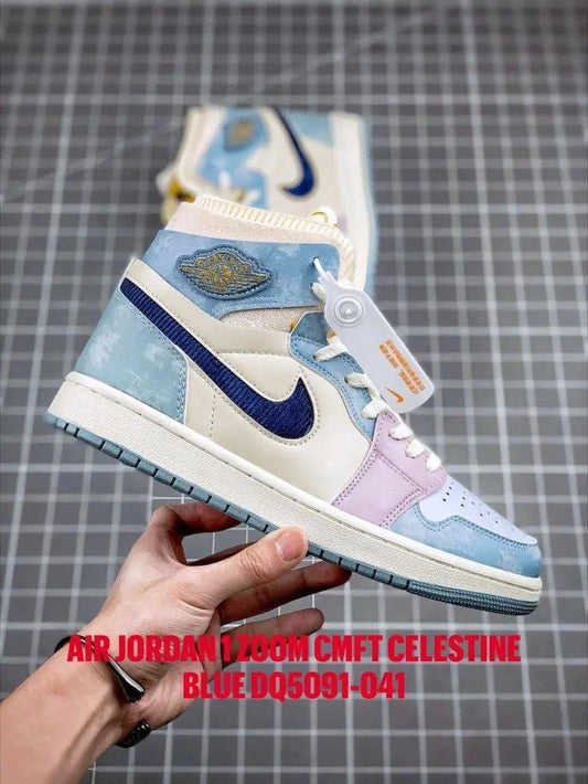 Designer Air Jordan 1 Zoom CMFT Celestine Blue DQ5091 041