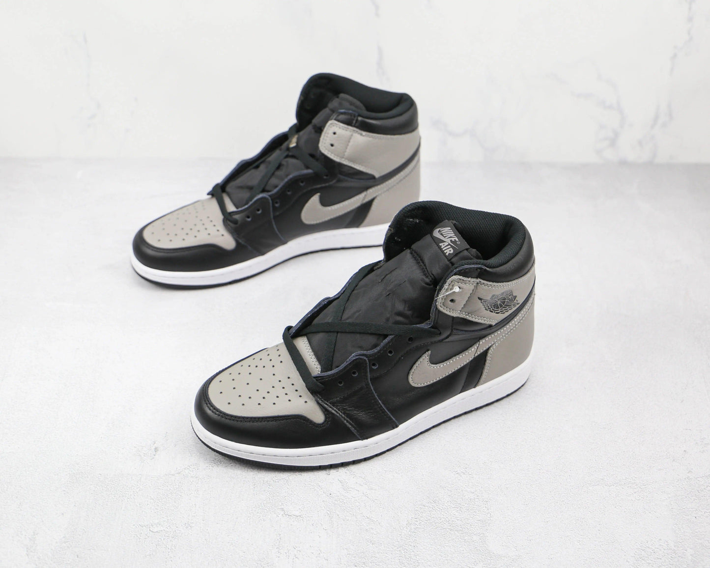 Designer Black Grey Jordan 1 High Q ( Customs And Box ), Jordan 1 Sneakers