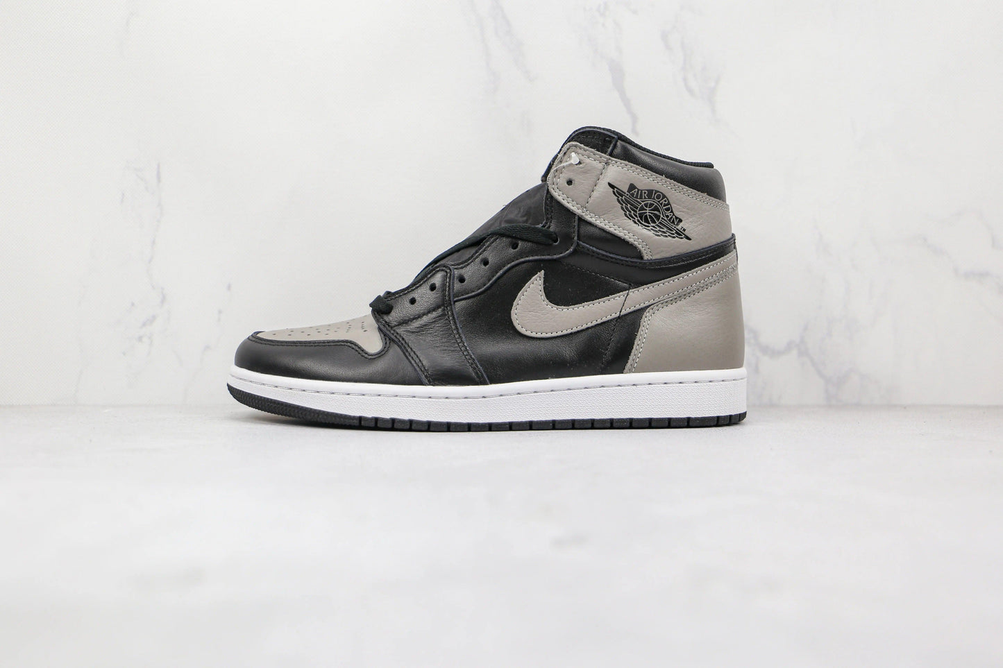 Designer Black Grey Jordan 1 High Q ( Customs And Box ), Jordan 1 Sneakers