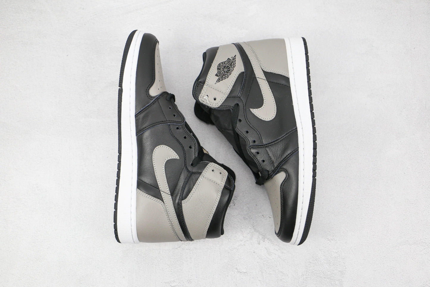 Designer Black Grey Jordan 1 High Q ( Customs And Box ), Jordan 1 Sneakers