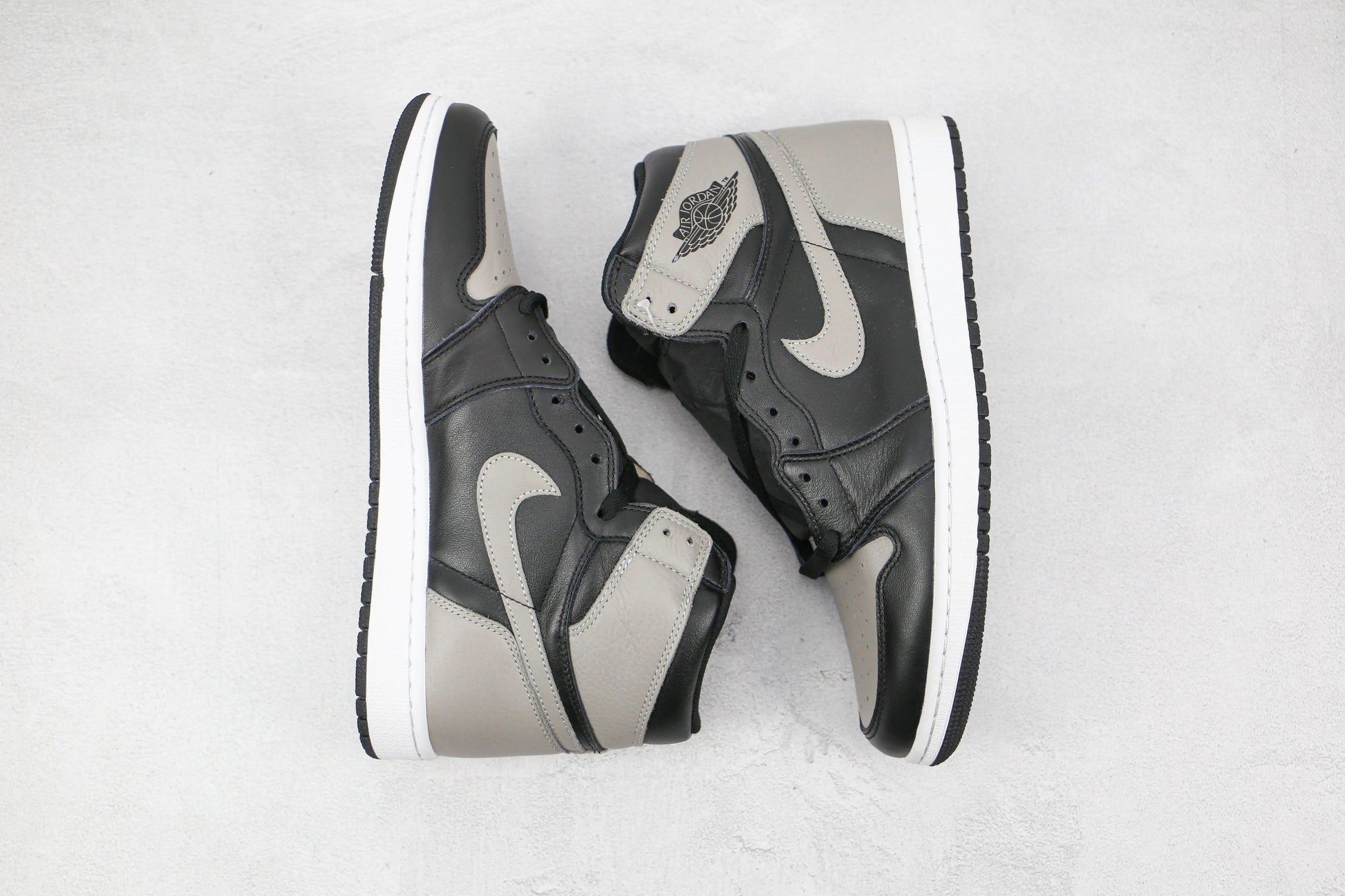 Designer Black Grey Jordan 1 High Q ( Customs And Box ), Jordan 1 Sneakers